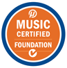 music certified logo