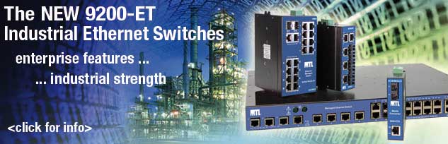 MTL's new range of Industrial Ethernet switches