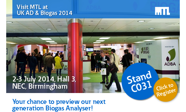 Visit MTL at UK AD & Biogas 2014